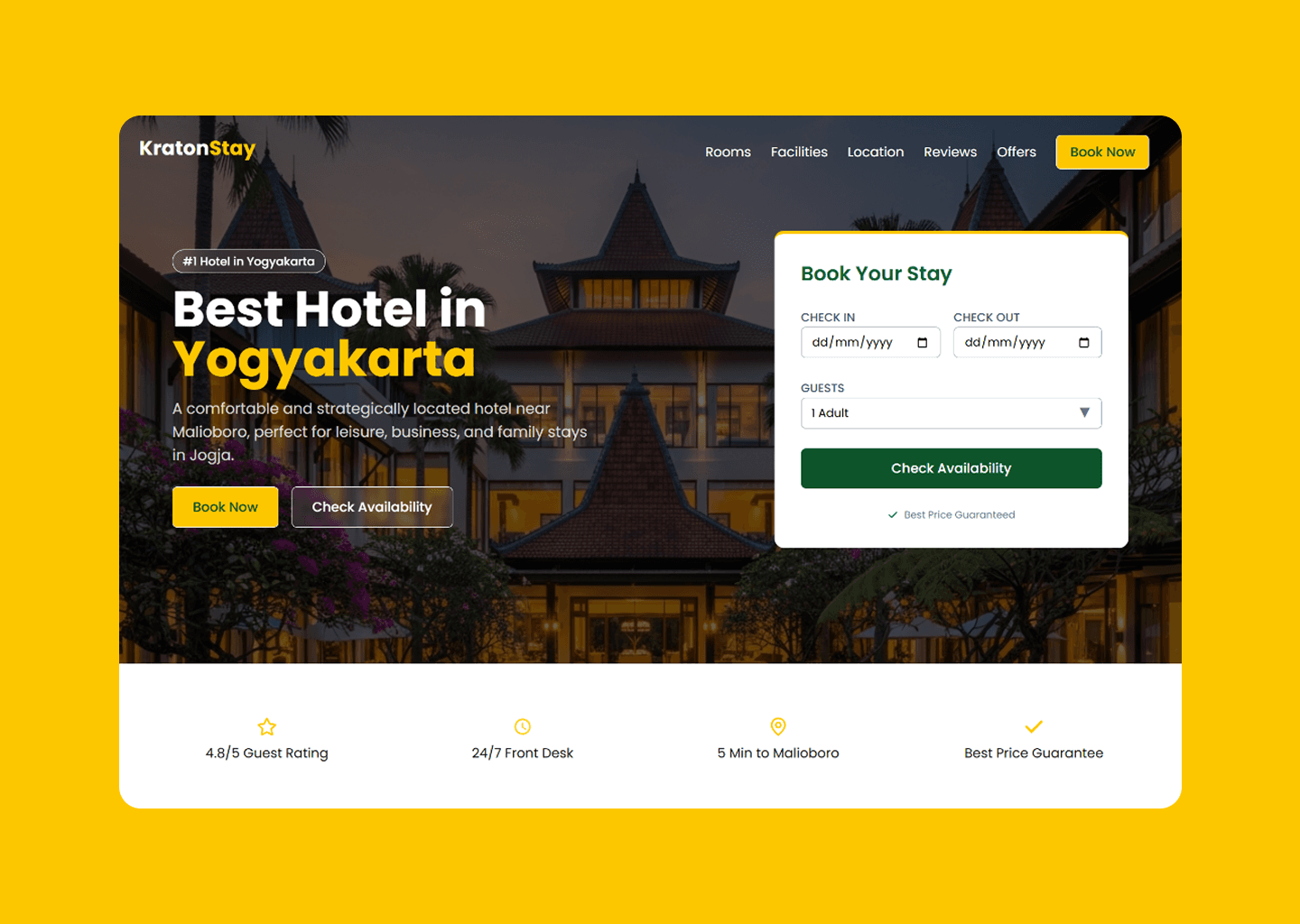 KratonStay - Hotel Booking Website